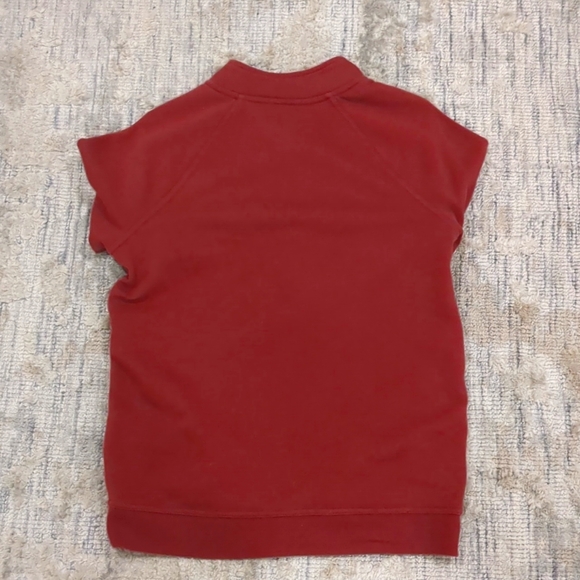 Kids Cat & Jack Sweater, size 16 or XL, maroon, half Button up - Picture 2 of 3